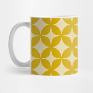 Modernism Pattern in Mustard Yellow Mug